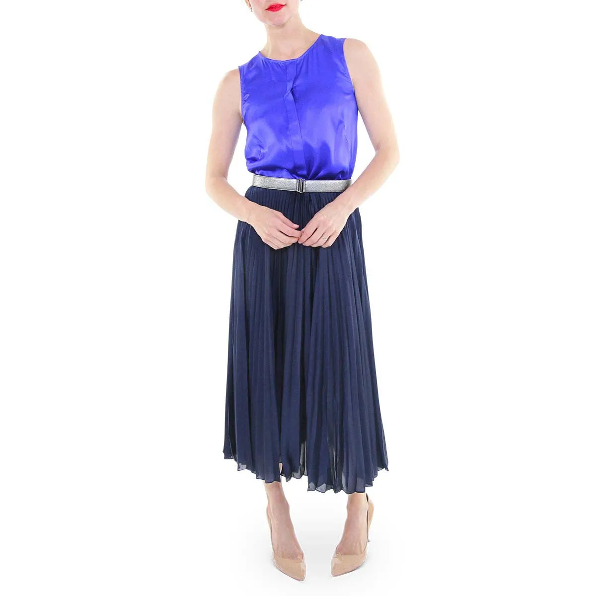 Shasha Button Down Blouse - Cobalt Blue