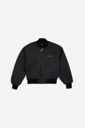 SHIA NYLON BOMBER JACKET GRY