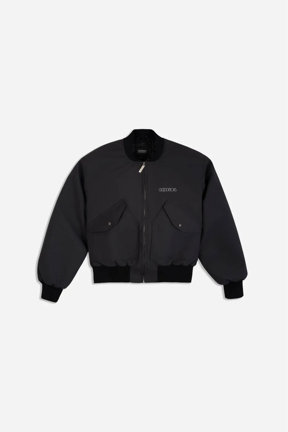 SHIA NYLON BOMBER JACKET GRY