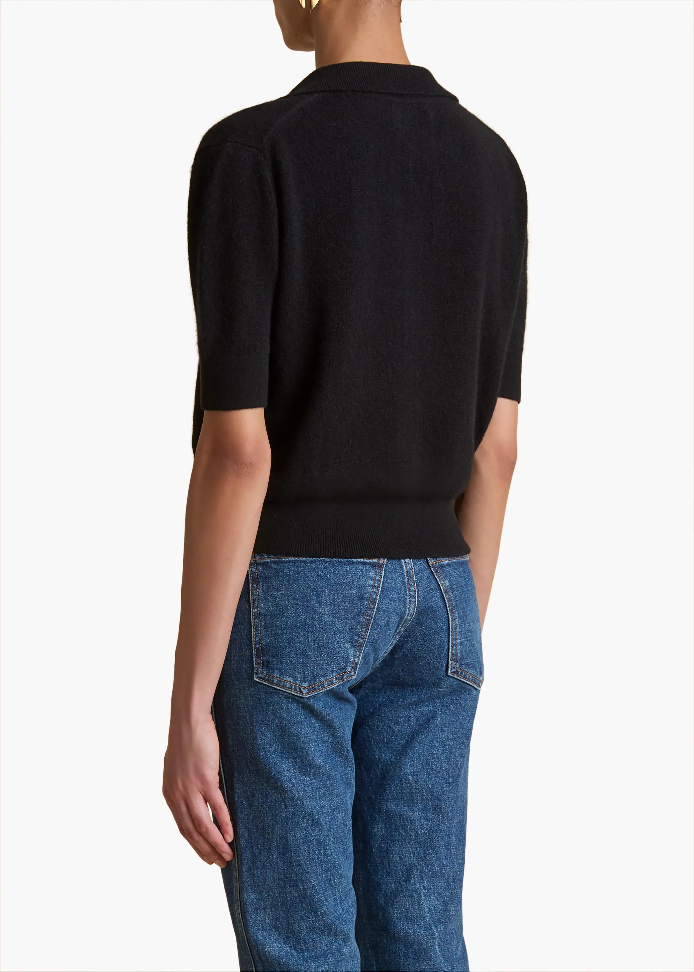 Shrunken Jo Sweater in Black