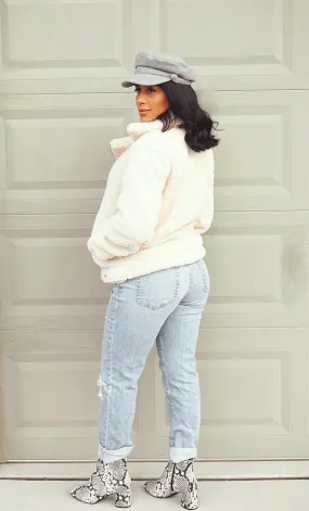 Sierra Cream Teddy Jacket