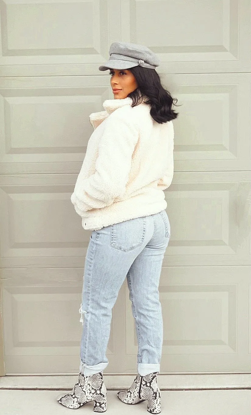 Sierra Cream Teddy Jacket