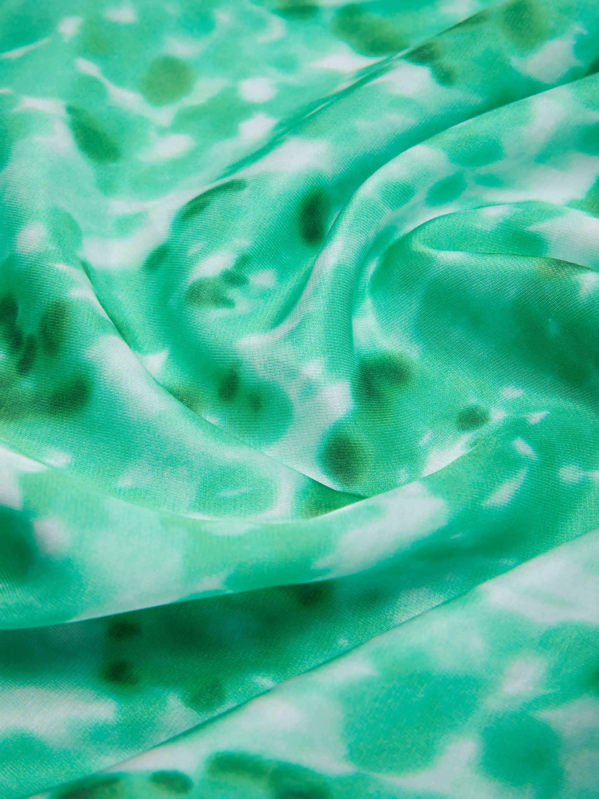 Silk Blend Printed Skirt
