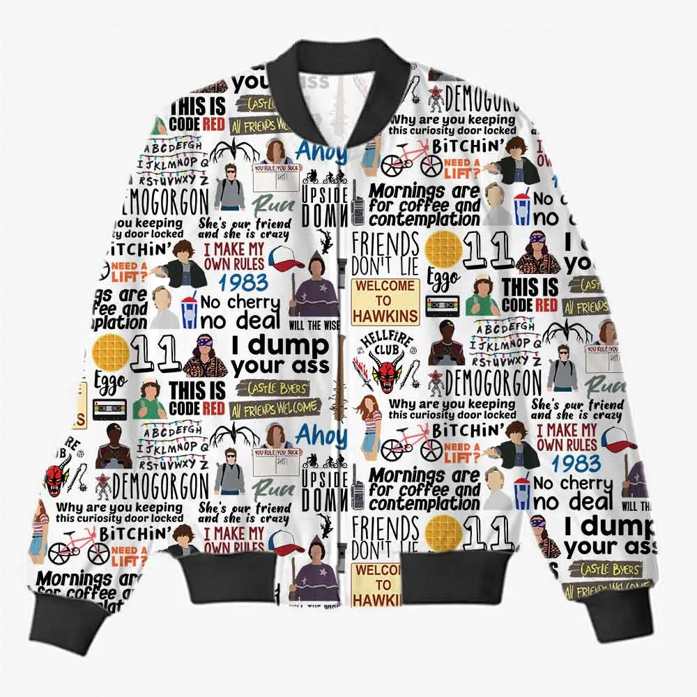 Stranger Things AOP Bomber Jacket