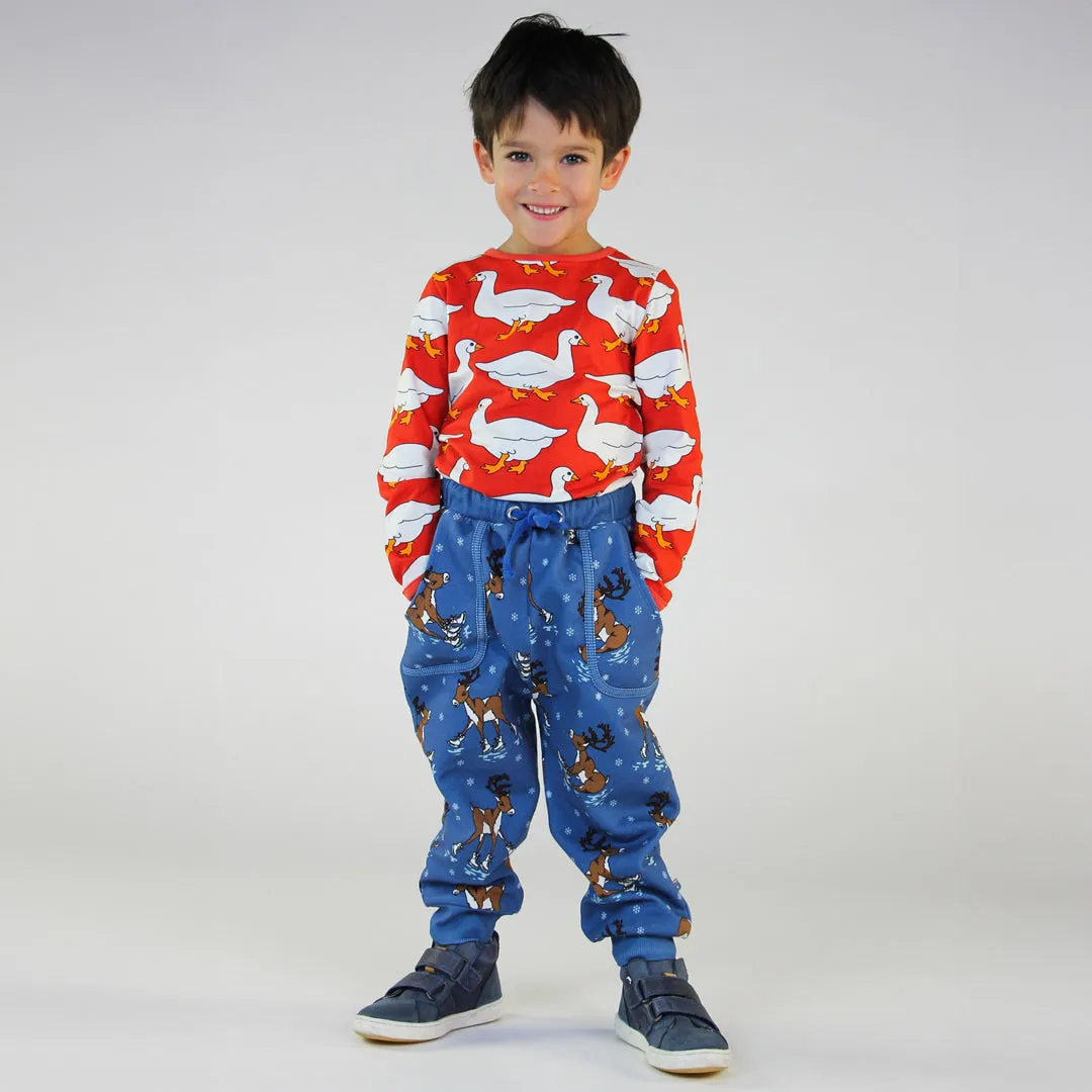 Sweatpants with reindeer