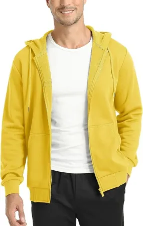 TACVASEN Men's Fleece Hoodies Zip Up Sherpa Lined Jackets Long Sleeve Sweatshirts Winter Warm Coats with Pockets