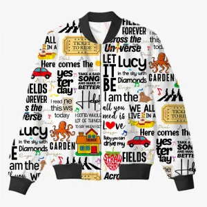 The Beatles AOP Bomber Jacket