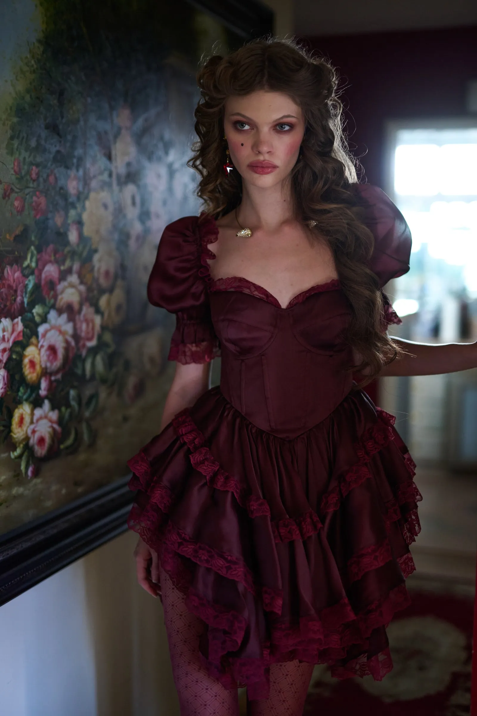 The Bordeaux Cecile Dress