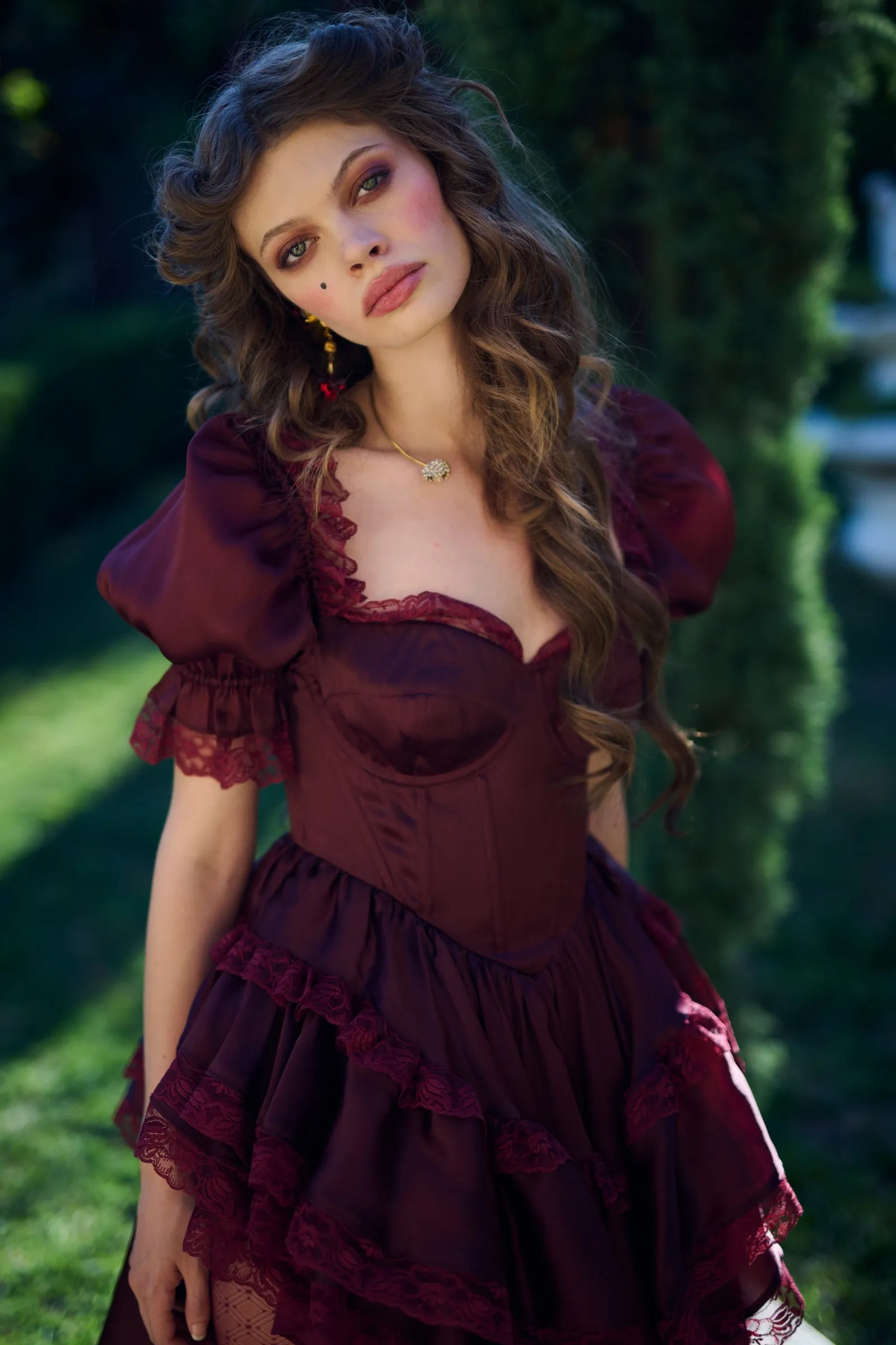 The Bordeaux Cecile Dress