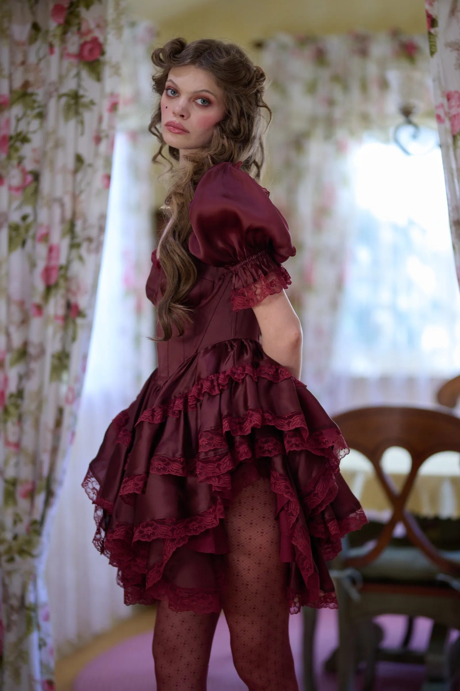 The Bordeaux Cecile Dress