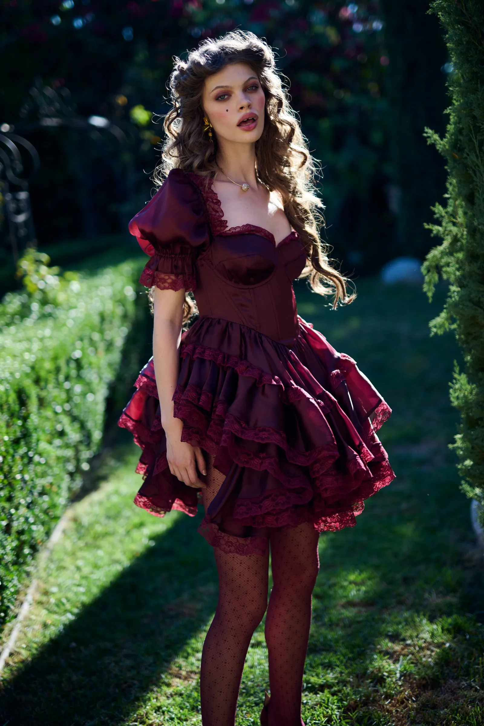 The Bordeaux Cecile Dress