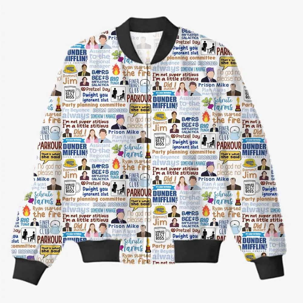 The Office AOP Bomber Jacket
