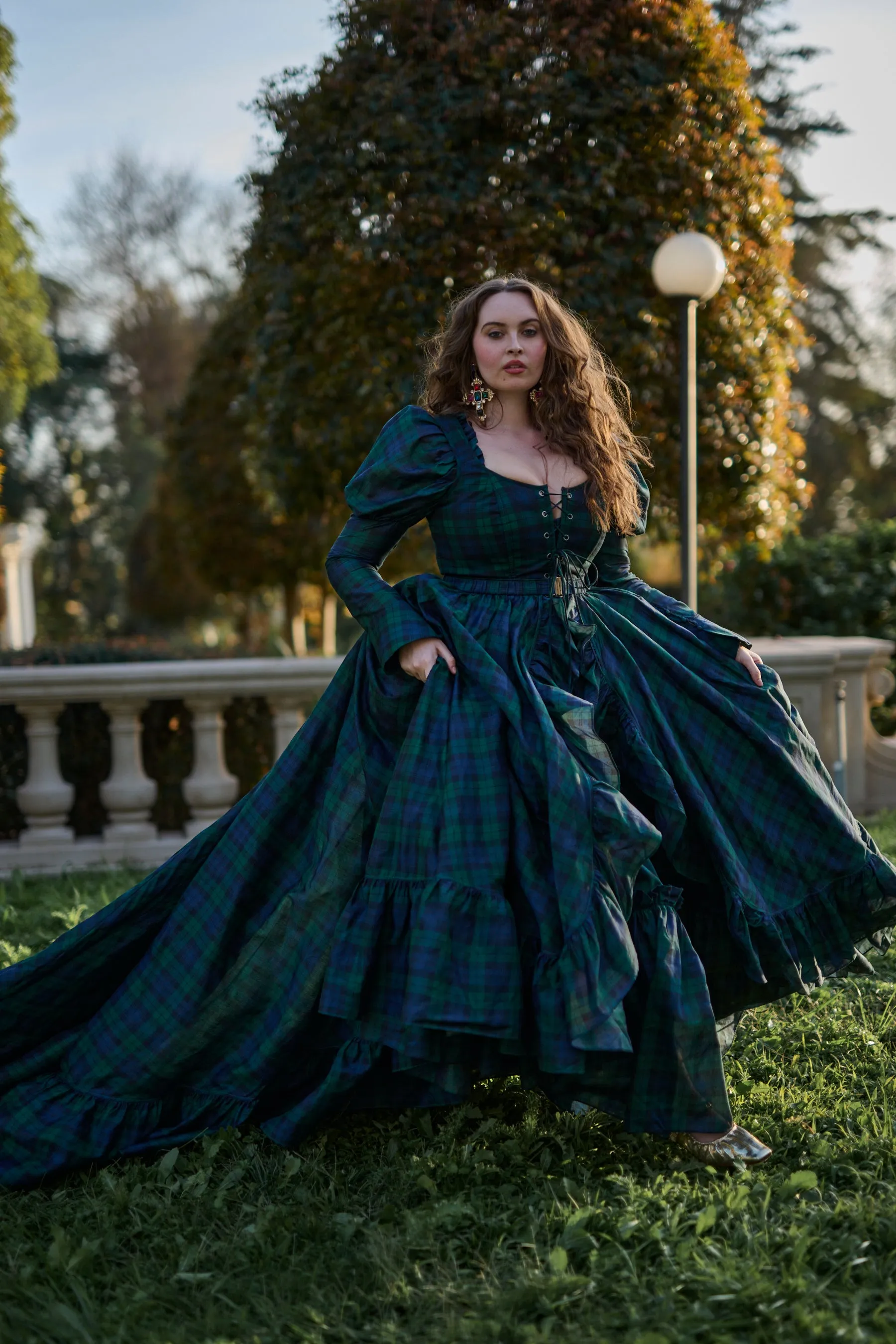 The Scotland Plaid Astronomers Gown