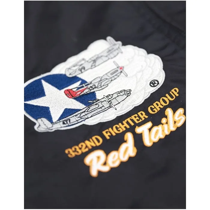 Tuskegee Airmen Squadron Patch Embroidered Bomber Jacket