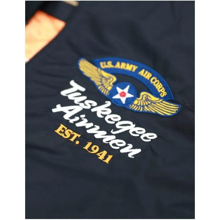 Tuskegee Airmen Squadron Patch Embroidered Bomber Jacket