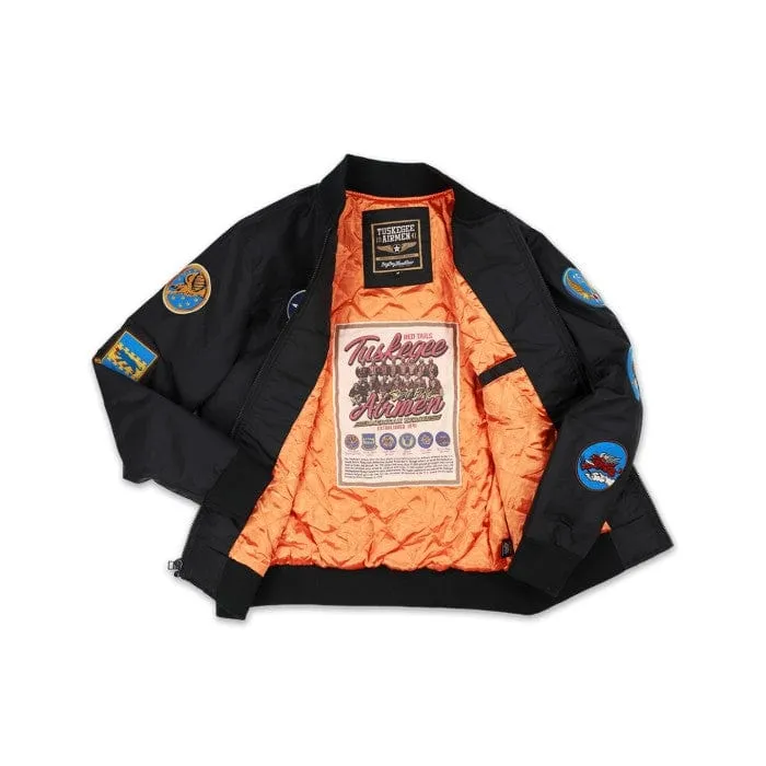 Tuskegee Airmen Squadron Patch Embroidered Bomber Jacket