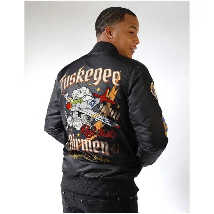 Tuskegee Airmen Squadron Patch Embroidered Bomber Jacket