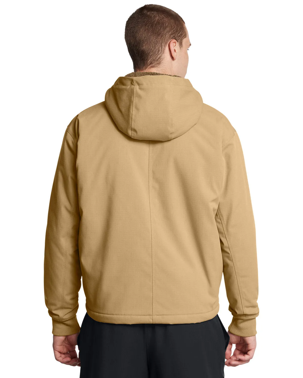 Under Armour Mens Icon Fleece Custom Jackets, Camel