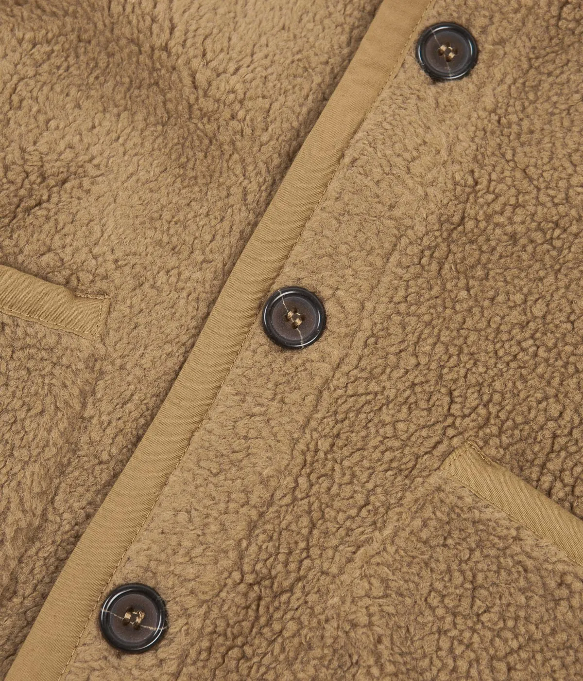 Universal Works Lancaster Mountain Fleece Jacket - Sand