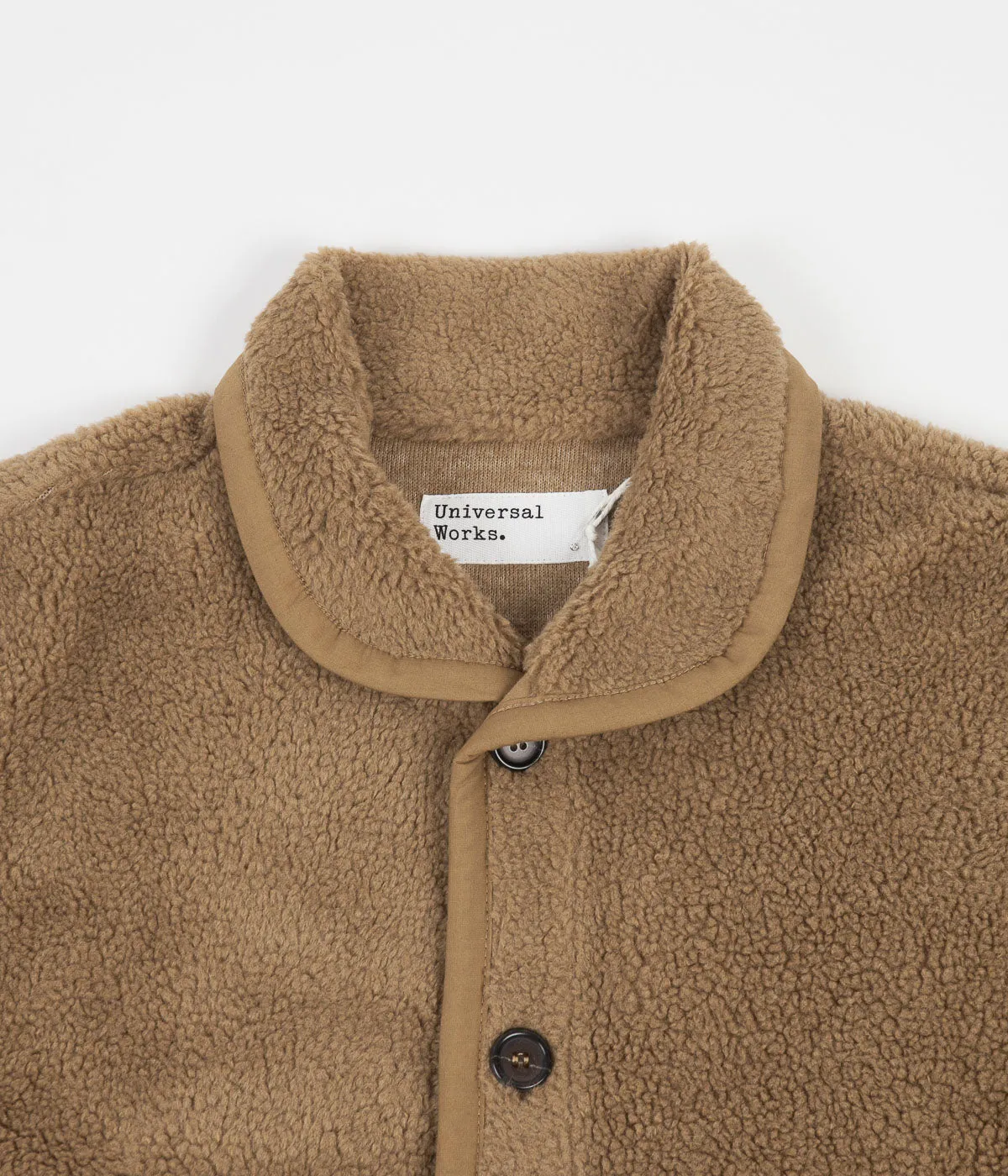 Universal Works Lancaster Mountain Fleece Jacket - Sand