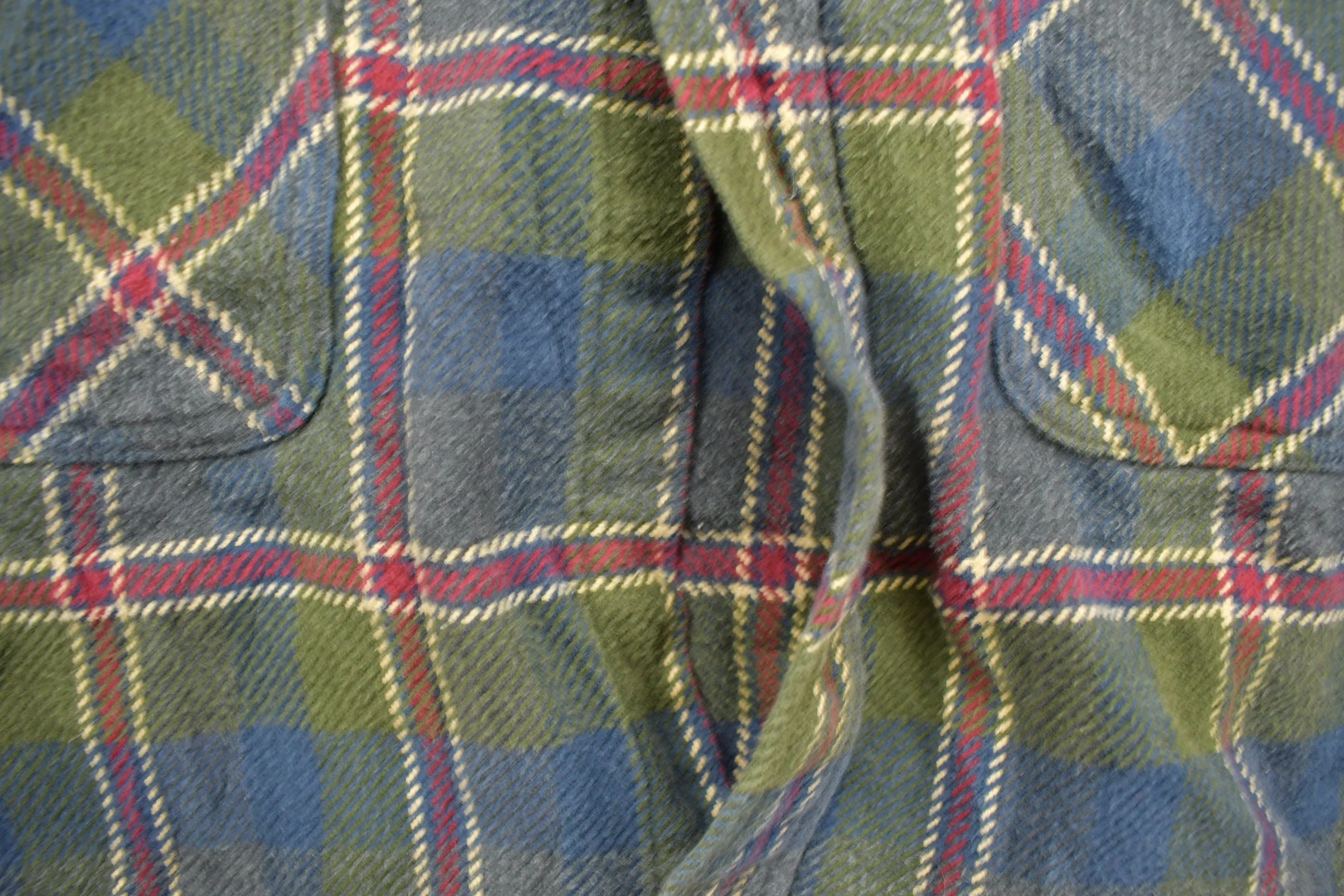 Vintage 1990s St Johns Bay Plaid Flannel Button Up Shirt