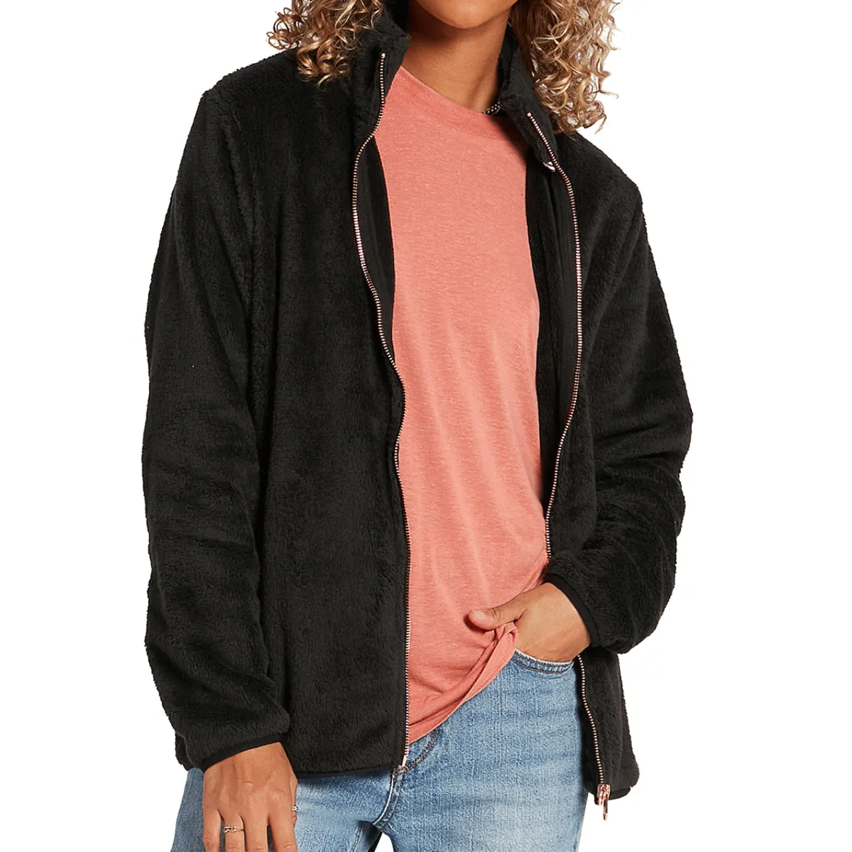 Volcom Women's Pheelin Phuzzy Zip Jacket