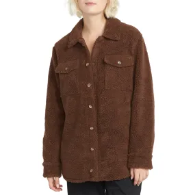 Volcom Women's Silent Sherpa Jacket - Chocolate