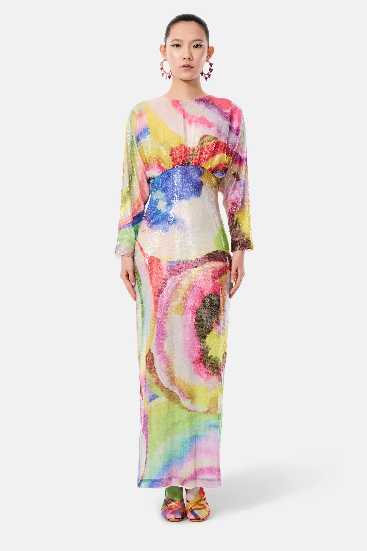 WATERCOLOUR SEQUIN DRESS