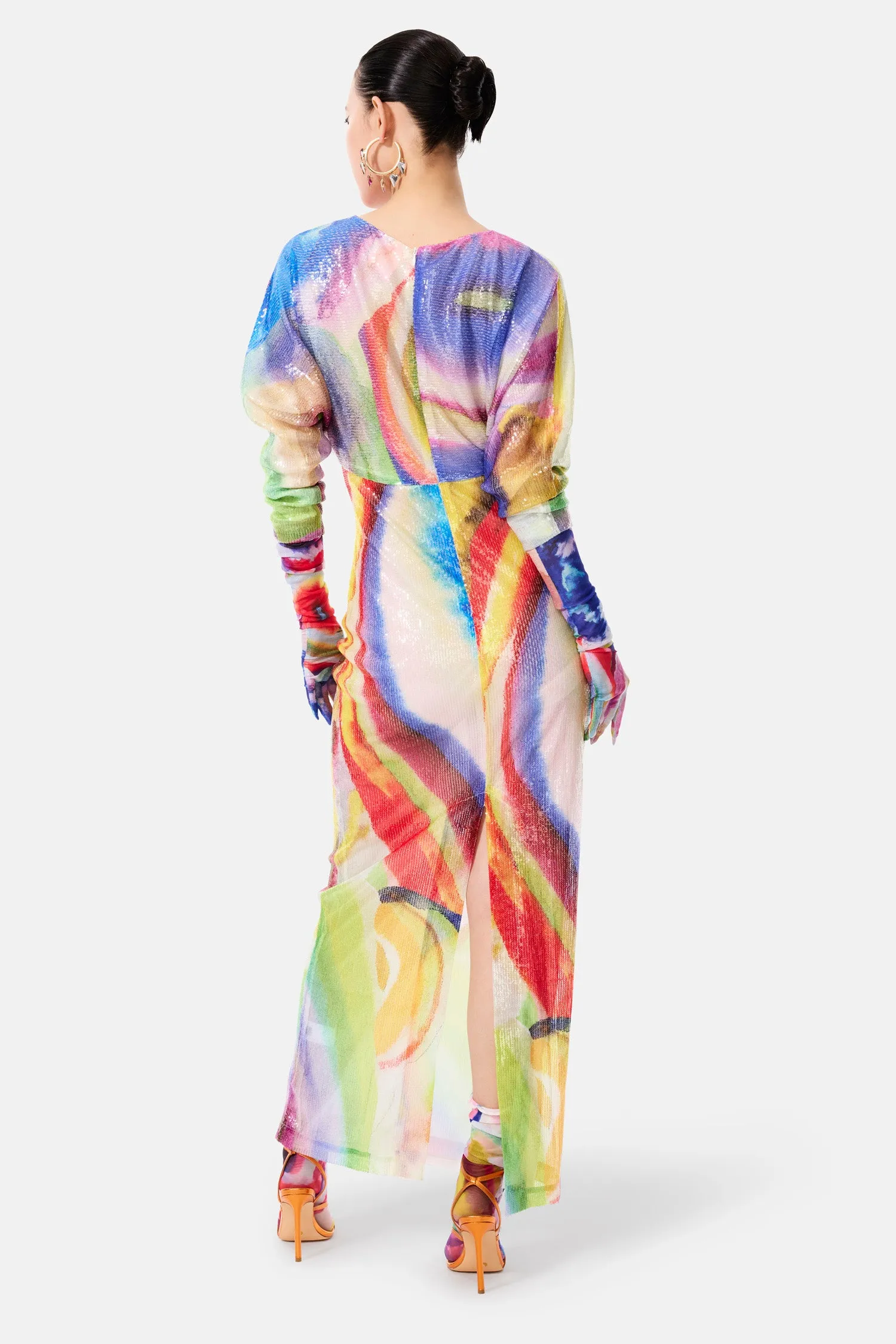 WATERCOLOUR SEQUIN DRESS