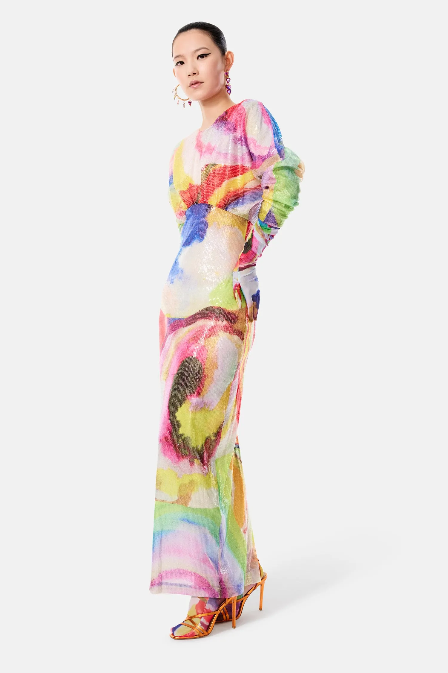 WATERCOLOUR SEQUIN DRESS