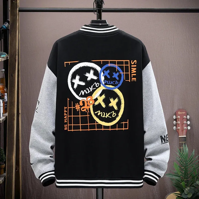 Wiaofellas  -  New Casual Spring Autumn Men's Cotton Bomber Jacket Hip Hop Streetwear Youth Baseball Uniform Coat Outdoor Slim Top Clothes