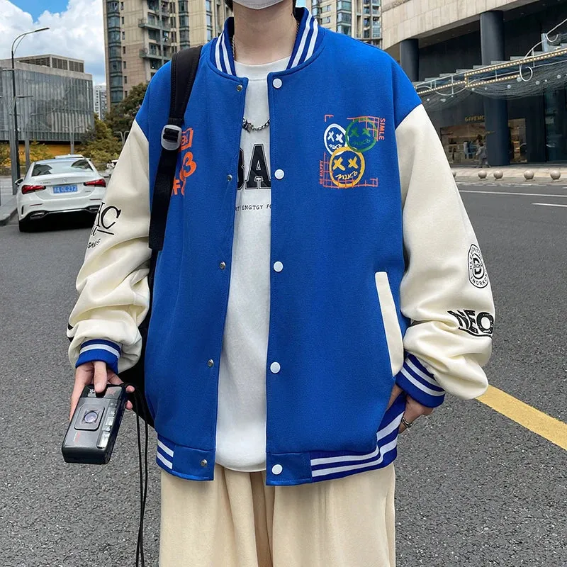 Wiaofellas  -  New Casual Spring Autumn Men's Cotton Bomber Jacket Hip Hop Streetwear Youth Baseball Uniform Coat Outdoor Slim Top Clothes