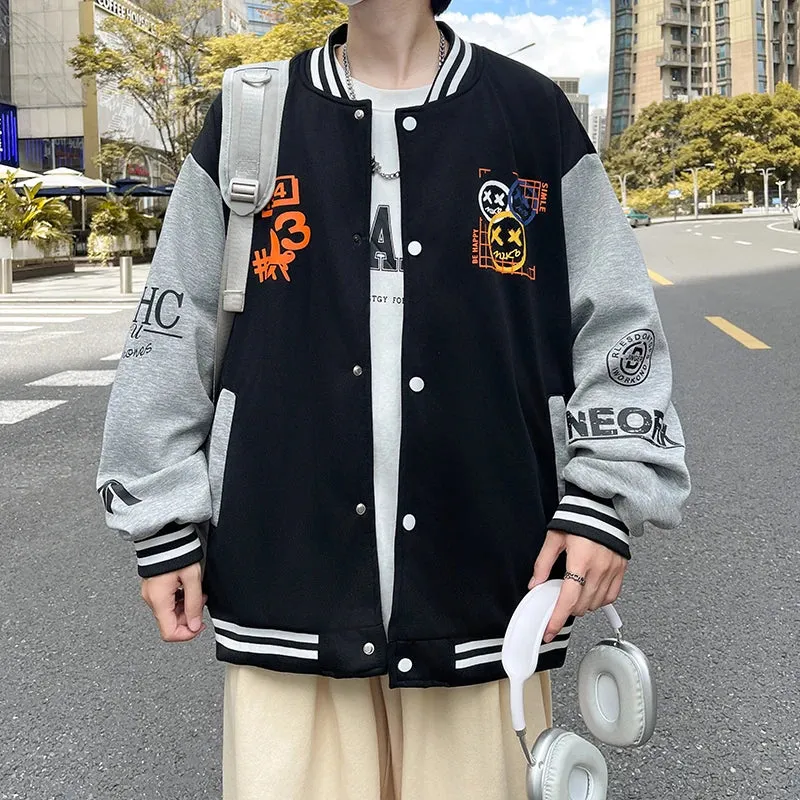 Wiaofellas  -  New Casual Spring Autumn Men's Cotton Bomber Jacket Hip Hop Streetwear Youth Baseball Uniform Coat Outdoor Slim Top Clothes