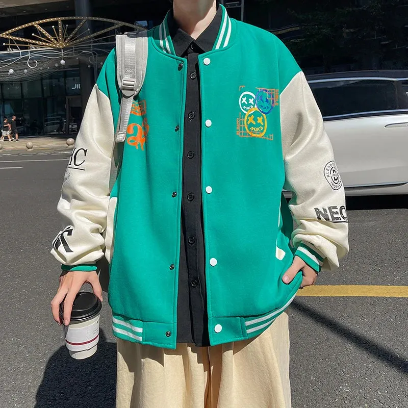 Wiaofellas  -  New Casual Spring Autumn Men's Cotton Bomber Jacket Hip Hop Streetwear Youth Baseball Uniform Coat Outdoor Slim Top Clothes
