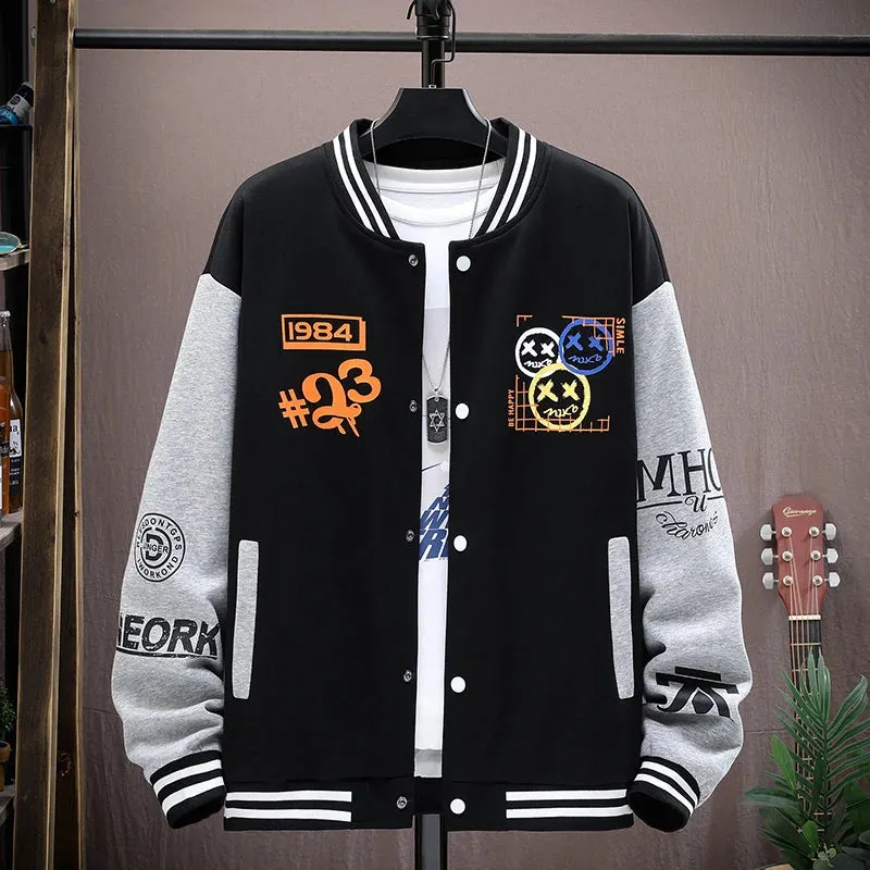 Wiaofellas  -  New Casual Spring Autumn Men's Cotton Bomber Jacket Hip Hop Streetwear Youth Baseball Uniform Coat Outdoor Slim Top Clothes