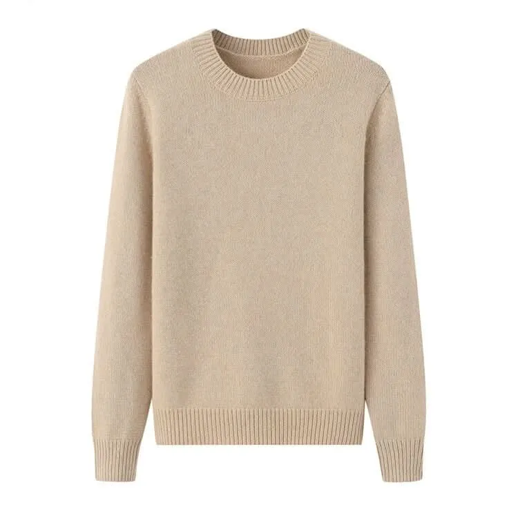 women's blue cashmere chunky sweater