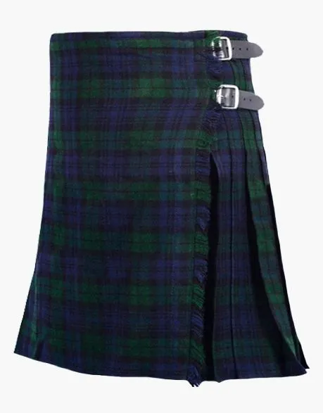 Women's Tartan Kilt Black Watch