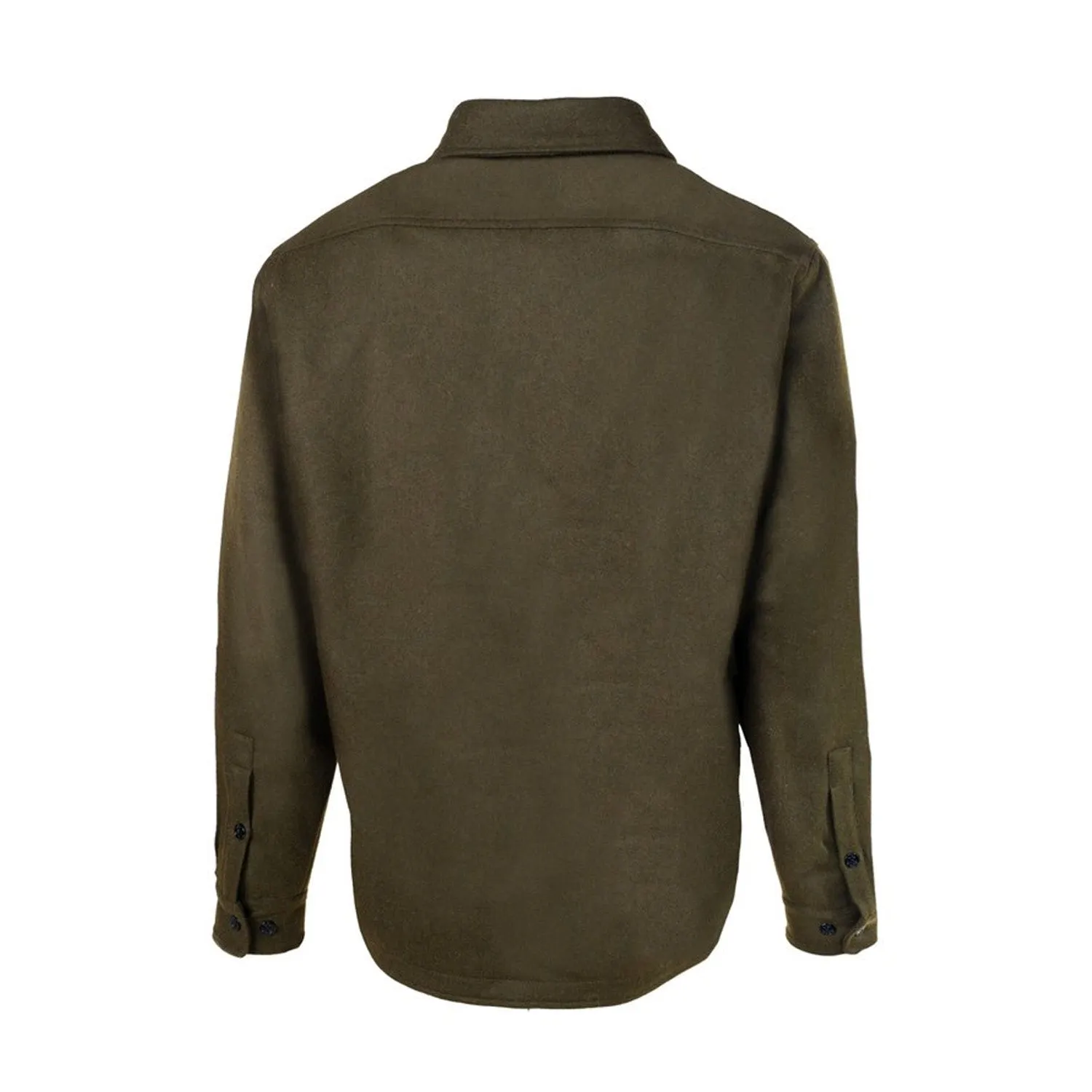 Wool Blend Faux Sherpa Lined CPO Shirt