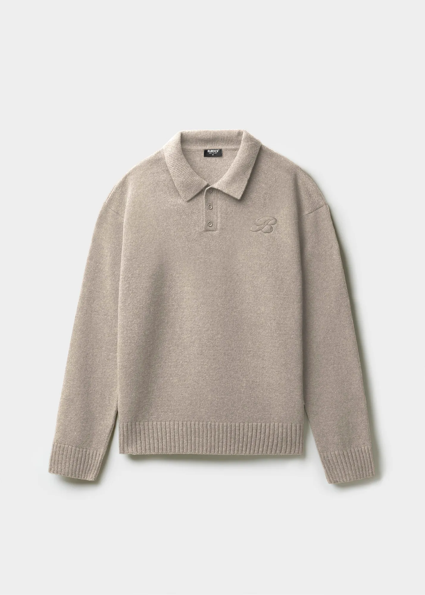 Wool Knitted Polo Sweater
