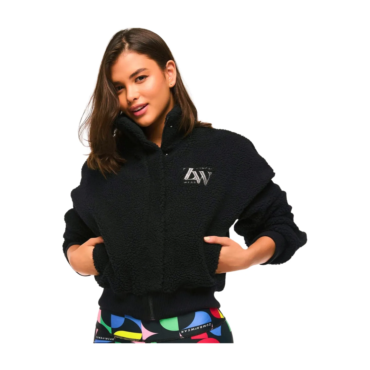 Zumba Haus High Neck Sherpa Jacket (Special Order)